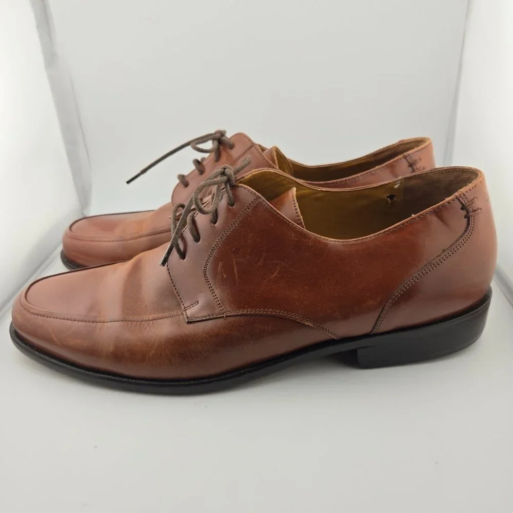 Dockers Men's Brown Leather Oxford Dress Shoes Size 13